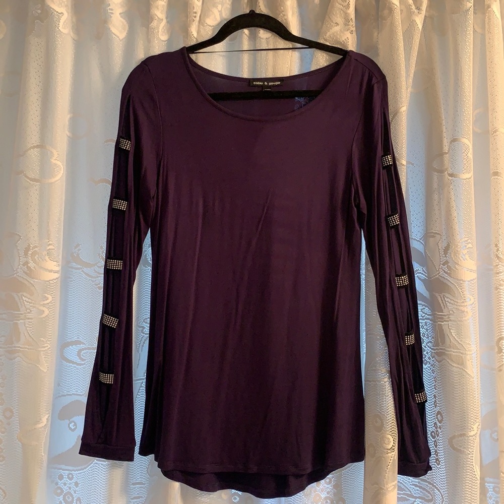 Purple Long Sleeves Shirt